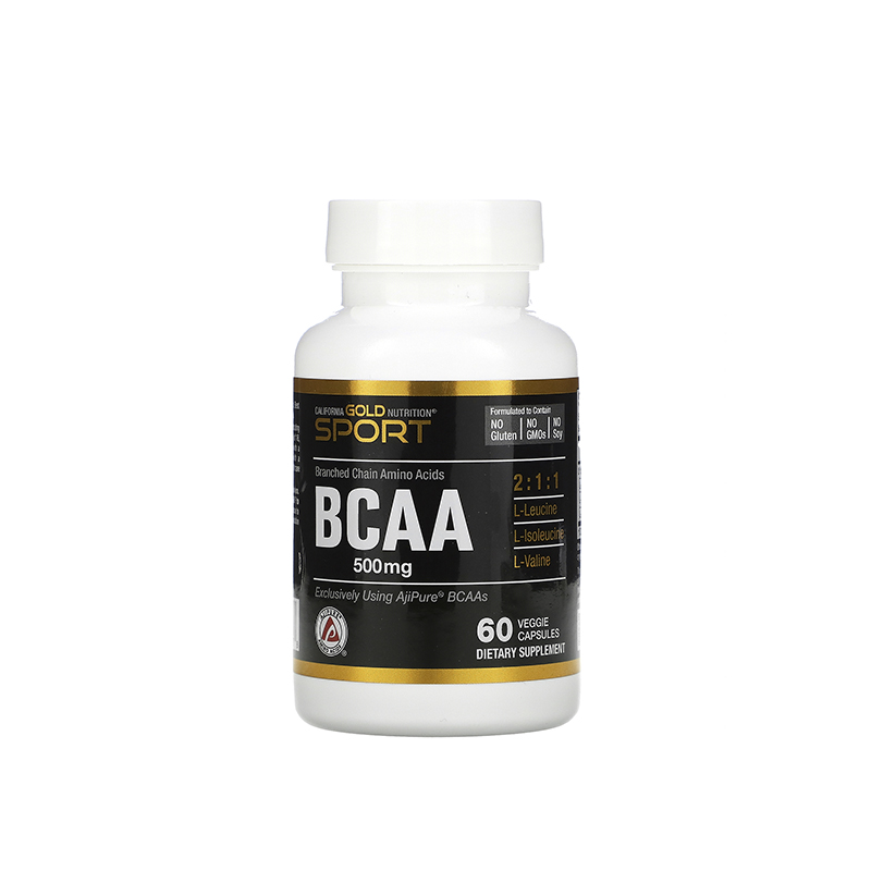 California Gold Nutrition BCAA Amino Acids 500mg 60caps PowerSport